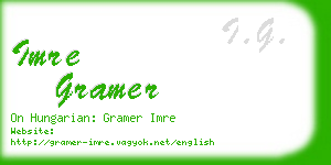 imre gramer business card